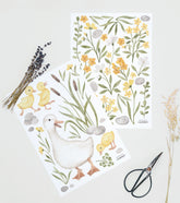 LUCKY DUCKY - Stickers muraux - Fleurs et feuillages